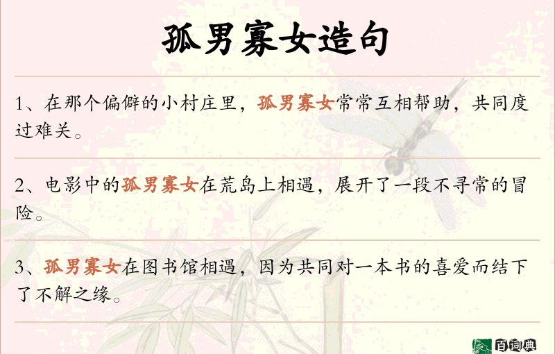 孤男寡女
