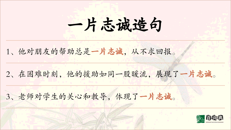 一片志诚