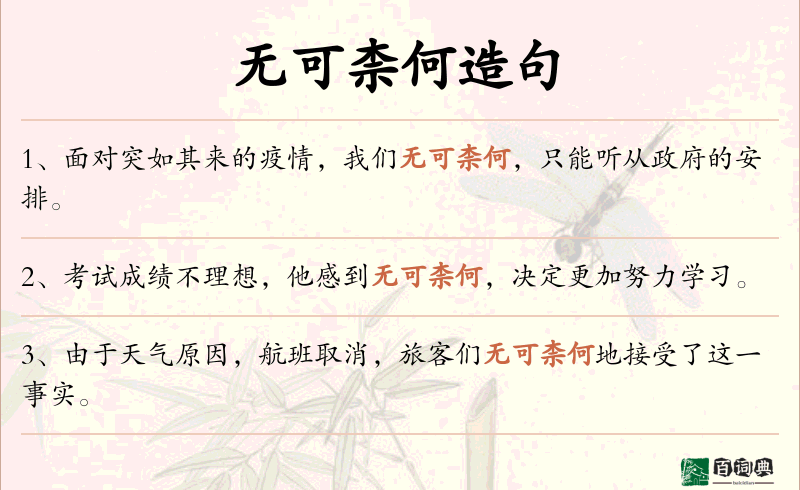 无可柰何