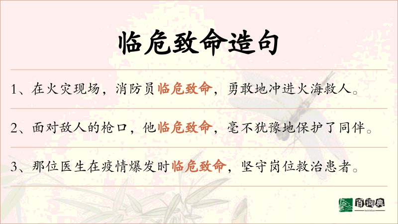临危致命