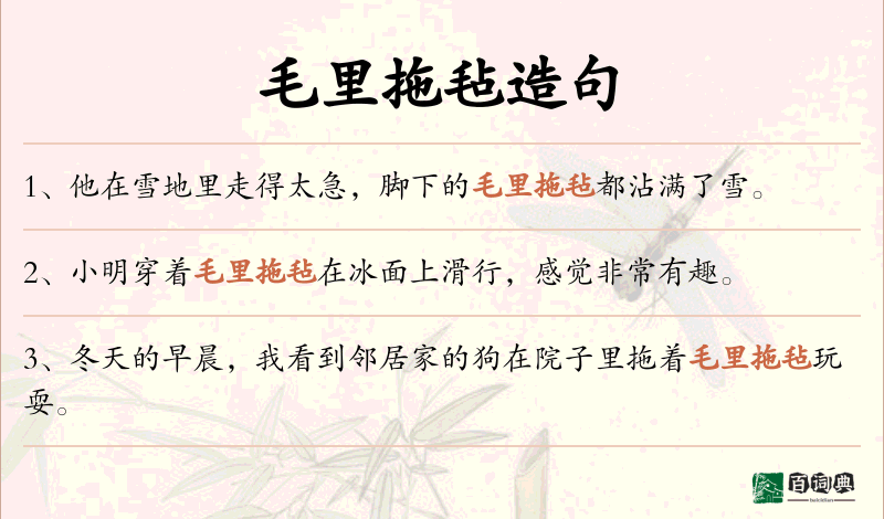 毛里拖毡