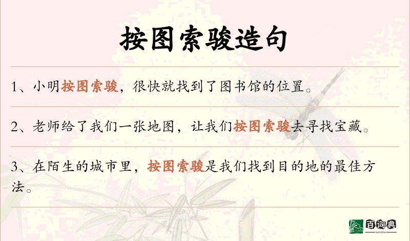按图索骏