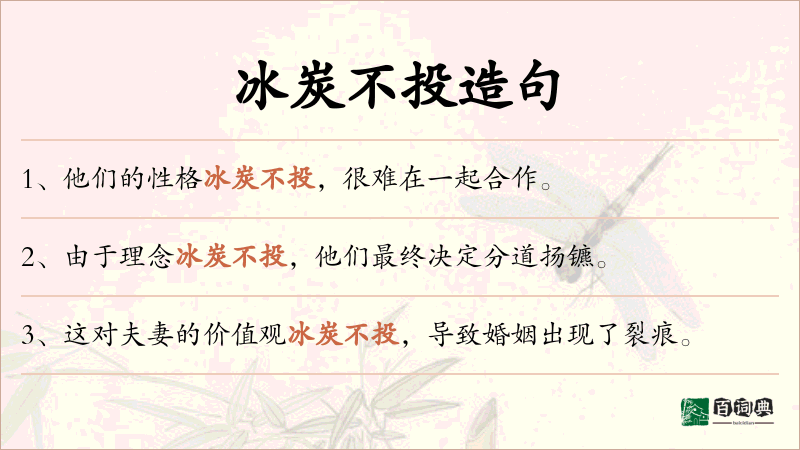 冰炭不投