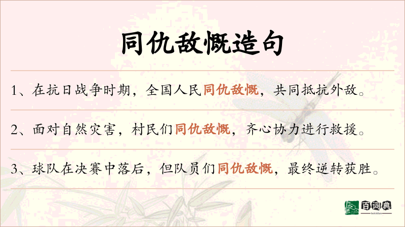 同仇敌慨
