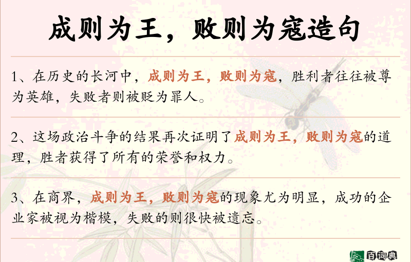 成则为王，败则为寇