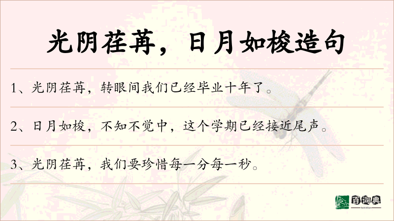 光阴荏苒，日月如梭