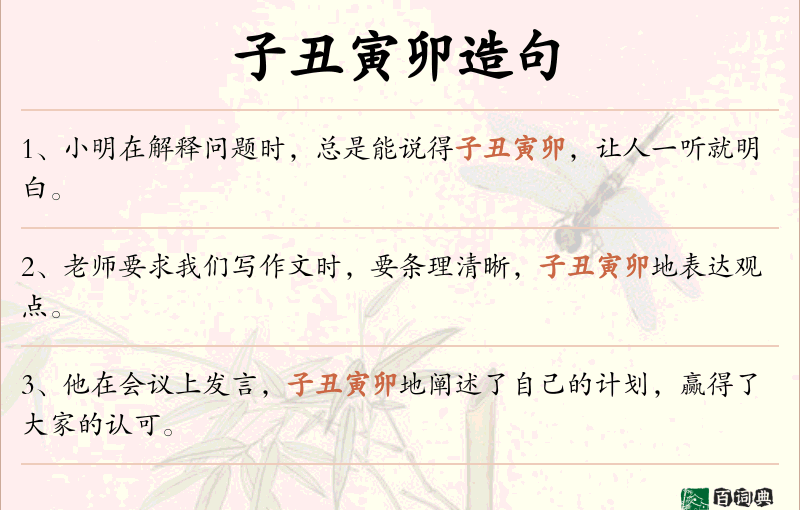 子丑寅卯