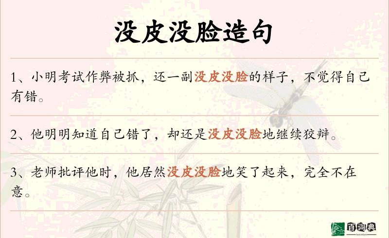 没皮没脸