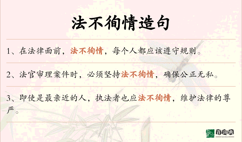 法不徇情