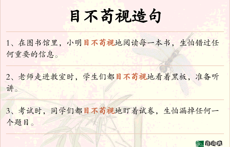 目不苟视