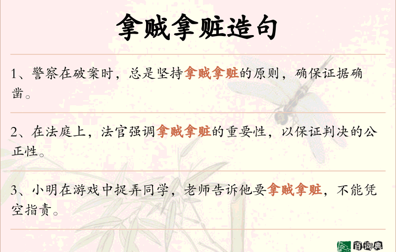 拿贼拿赃