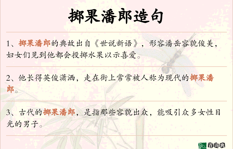 掷果潘郎