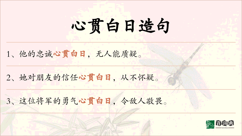 心贯白日