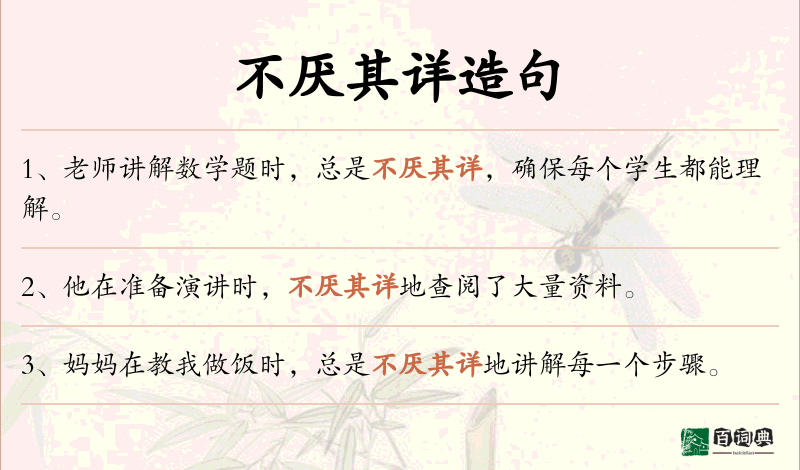 不厌其详