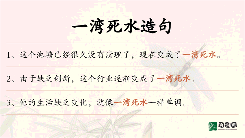 一湾死水
