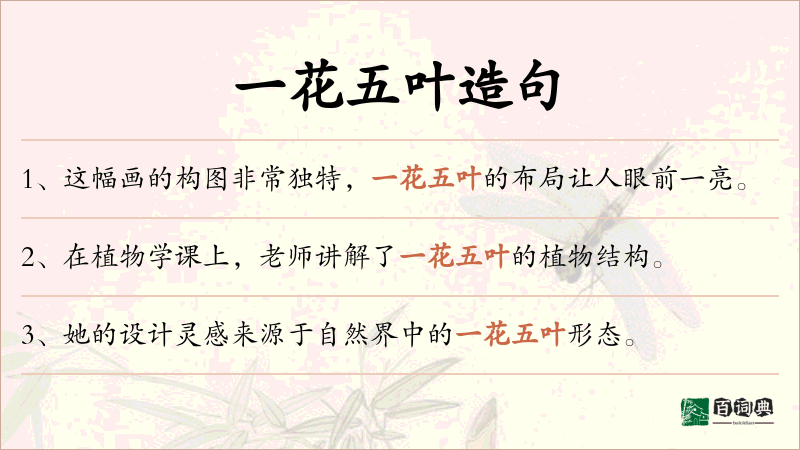 一花五叶