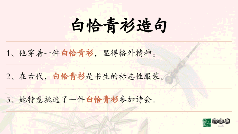 白恰青衫