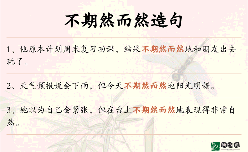 不期然而然