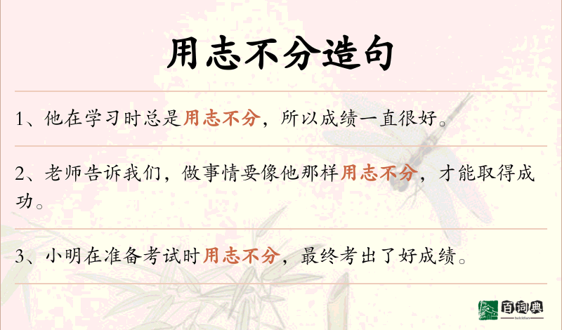 用志不分