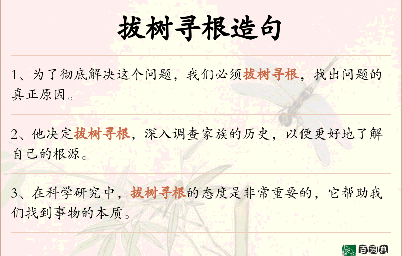 拔树寻根