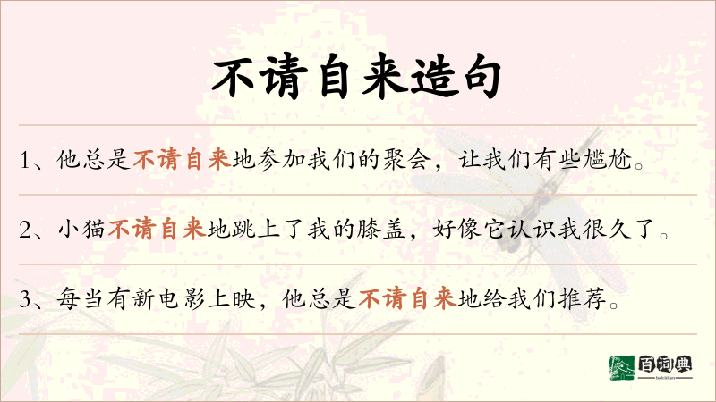 不请自来