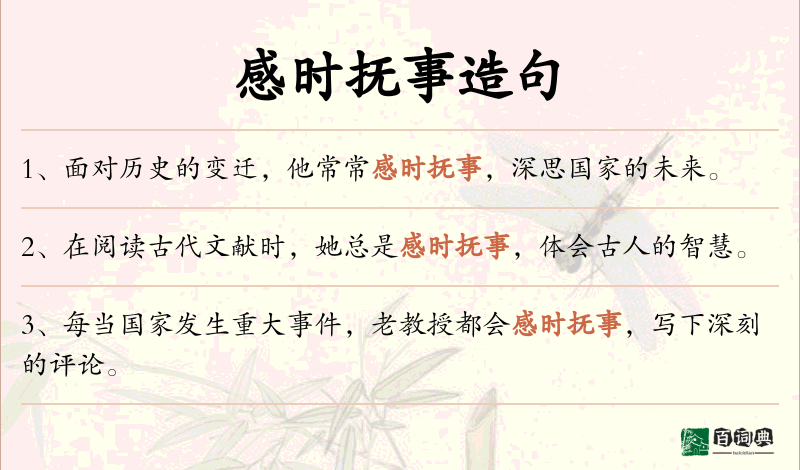 感时抚事