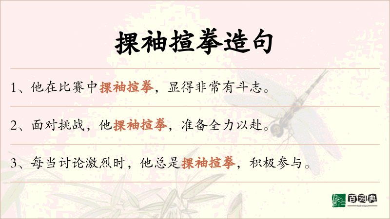 捰袖揎拳
