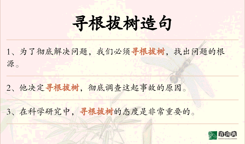 寻根拔树