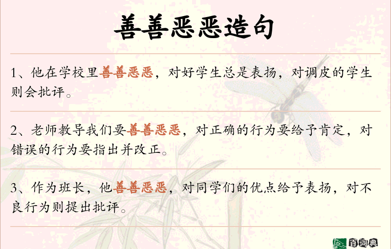 善善恶恶