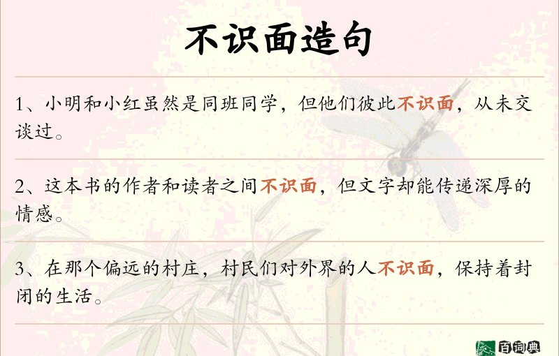 不识面