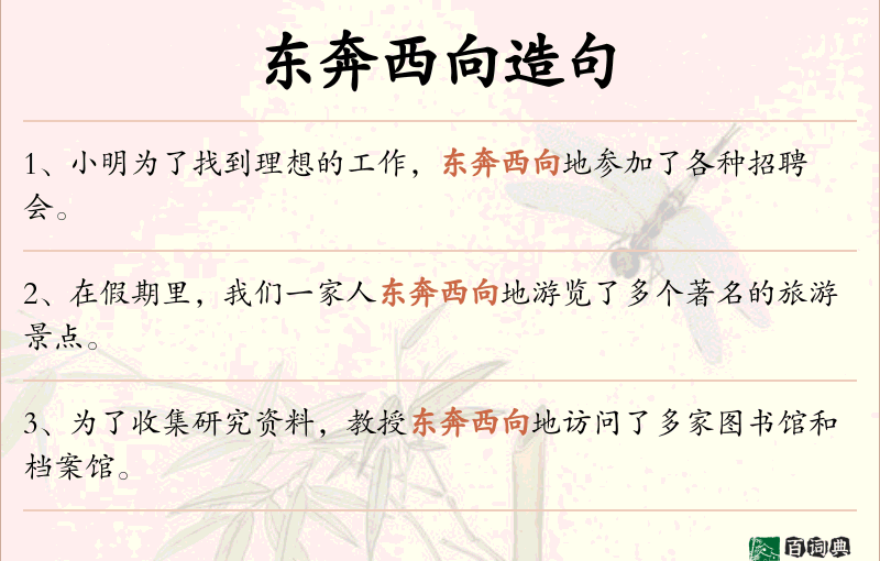东奔西向