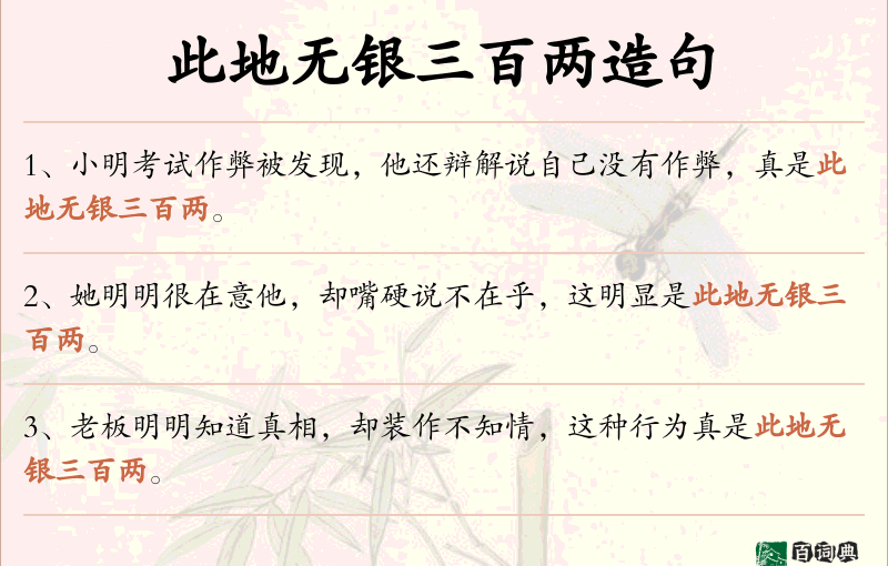 此地无银三百两
