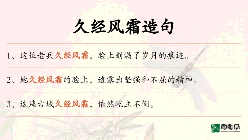 久经风霜