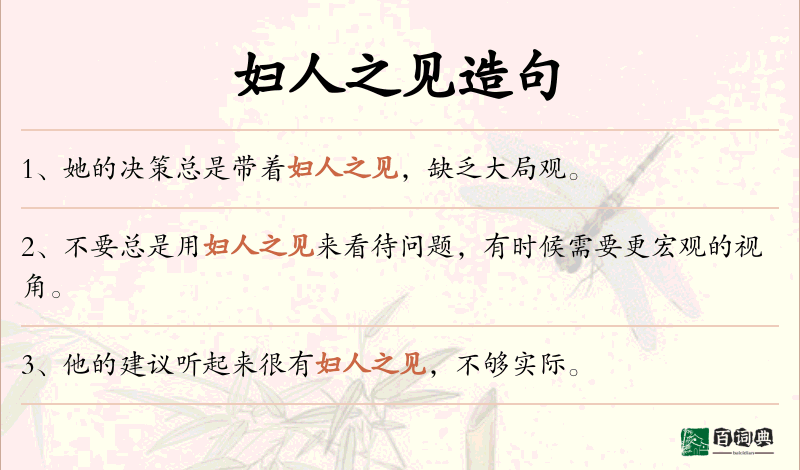 妇人之见