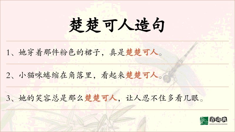 楚楚可人