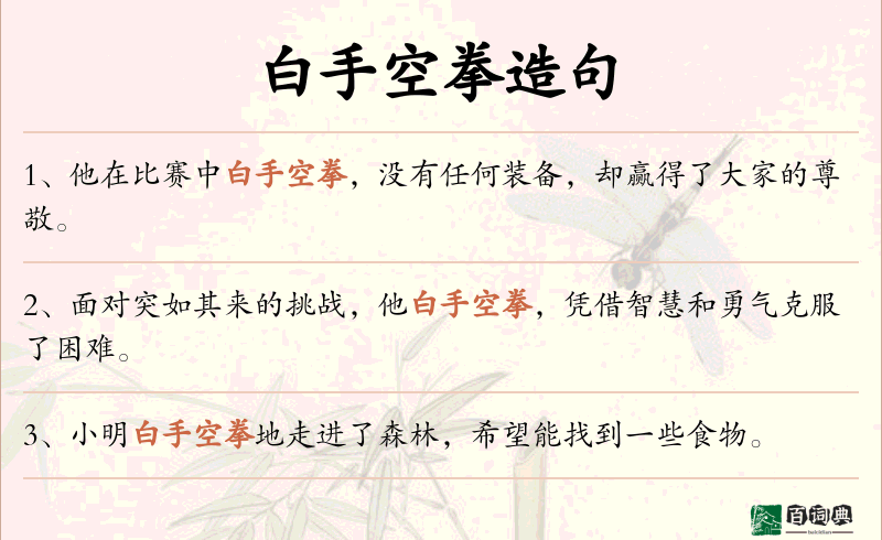 白手空拳