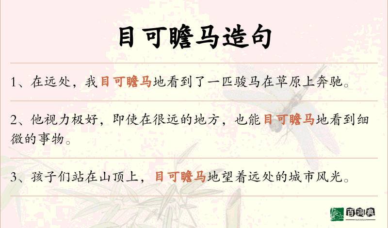 目可瞻马