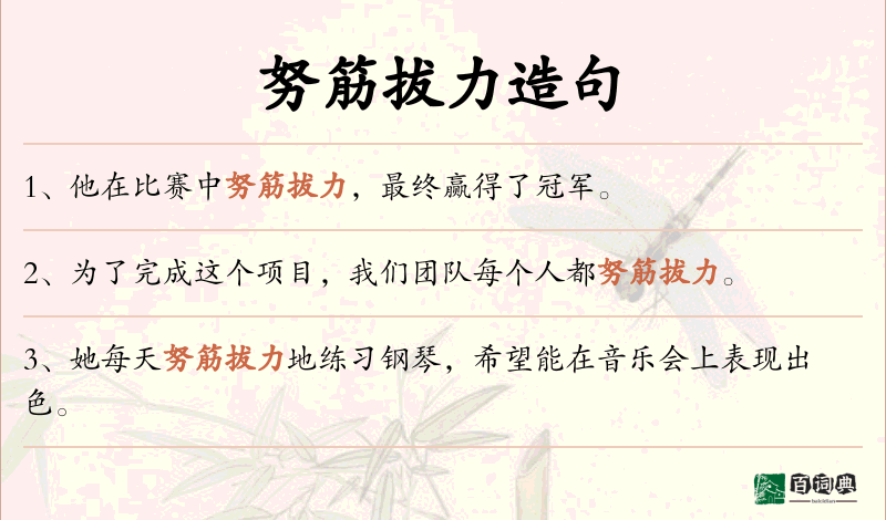 努筋拔力