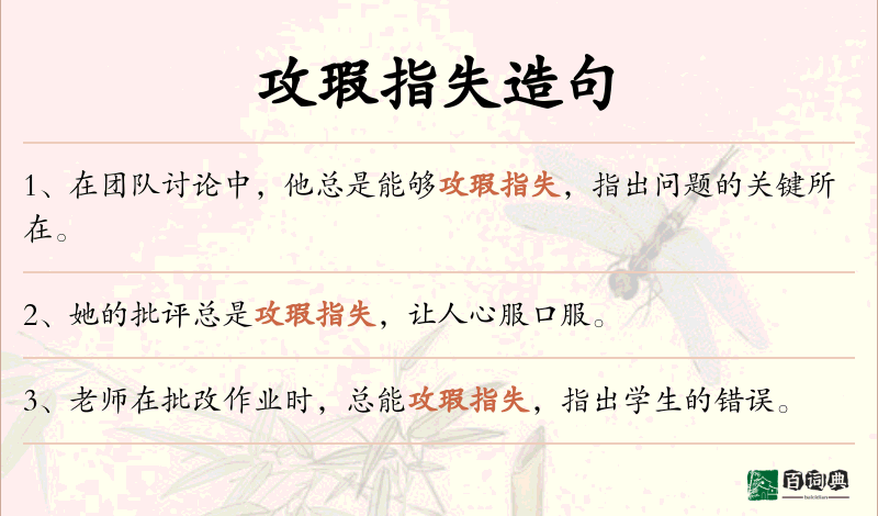 攻瑕指失