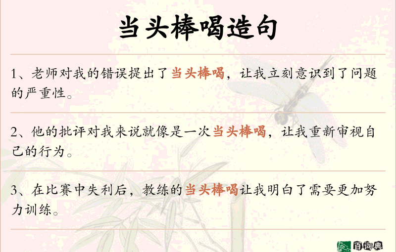 当头棒喝