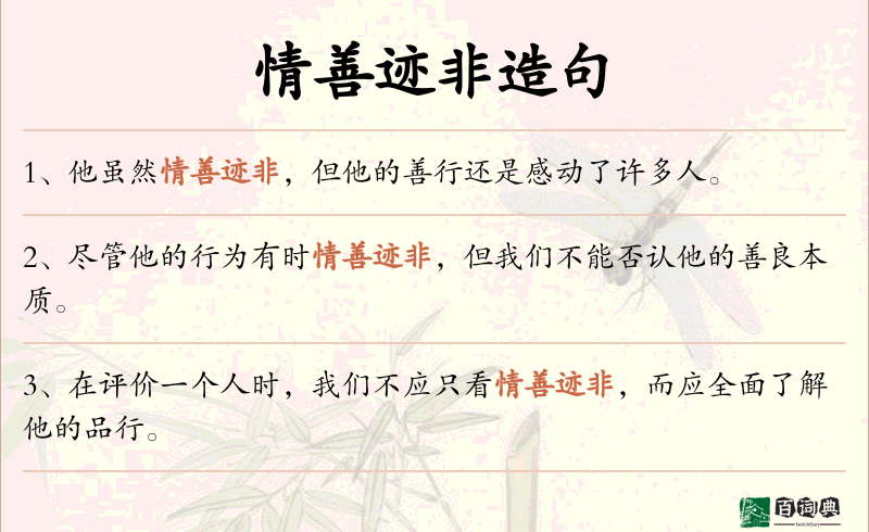 情善迹非