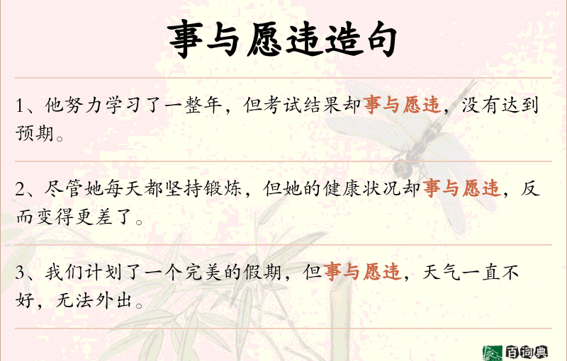 事与愿违