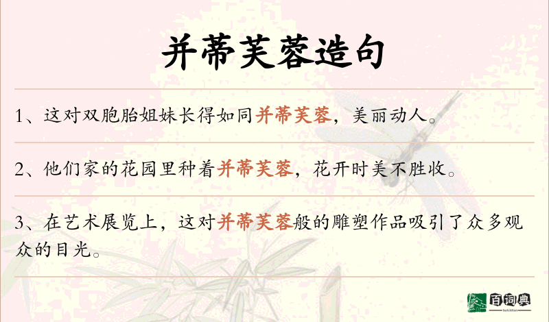 并蒂芙蓉