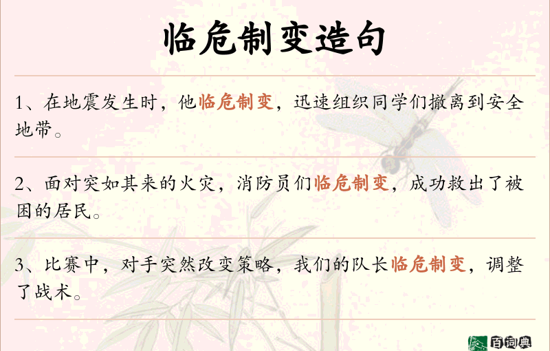 临危制变