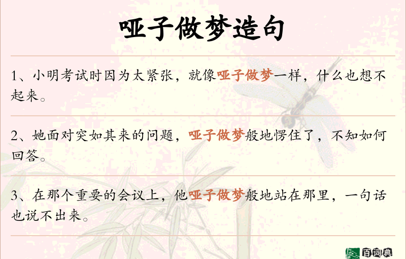 哑子做梦