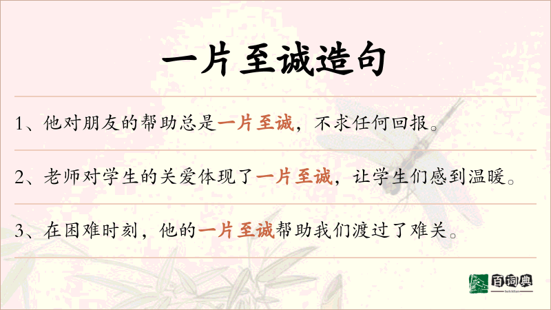 一片至诚
