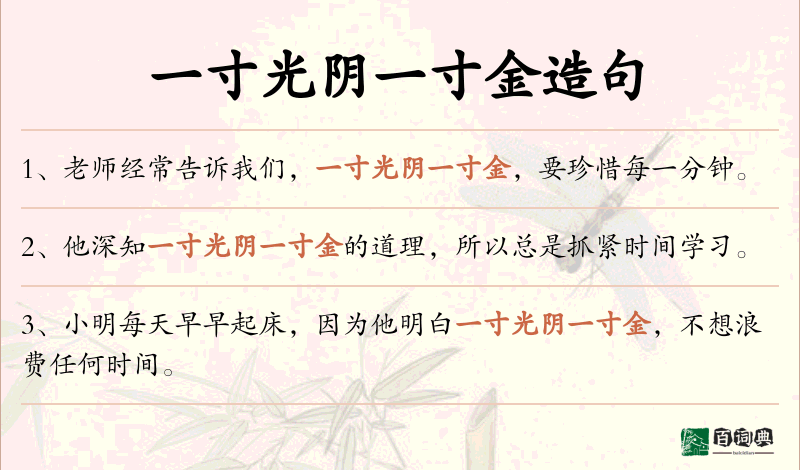 一寸光阴一寸金