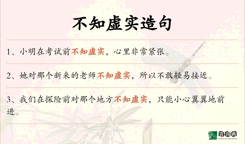 不知虚实