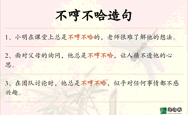 不哼不哈