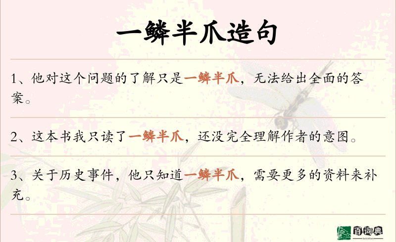 一鳞半爪